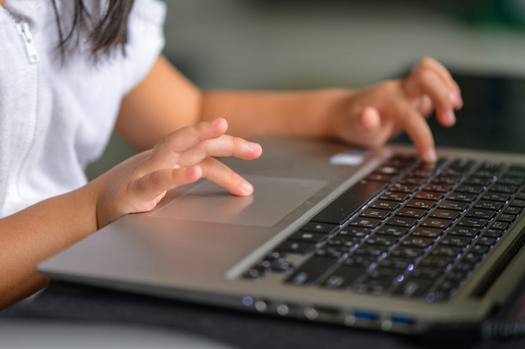 little hand and Keyboard Notebook